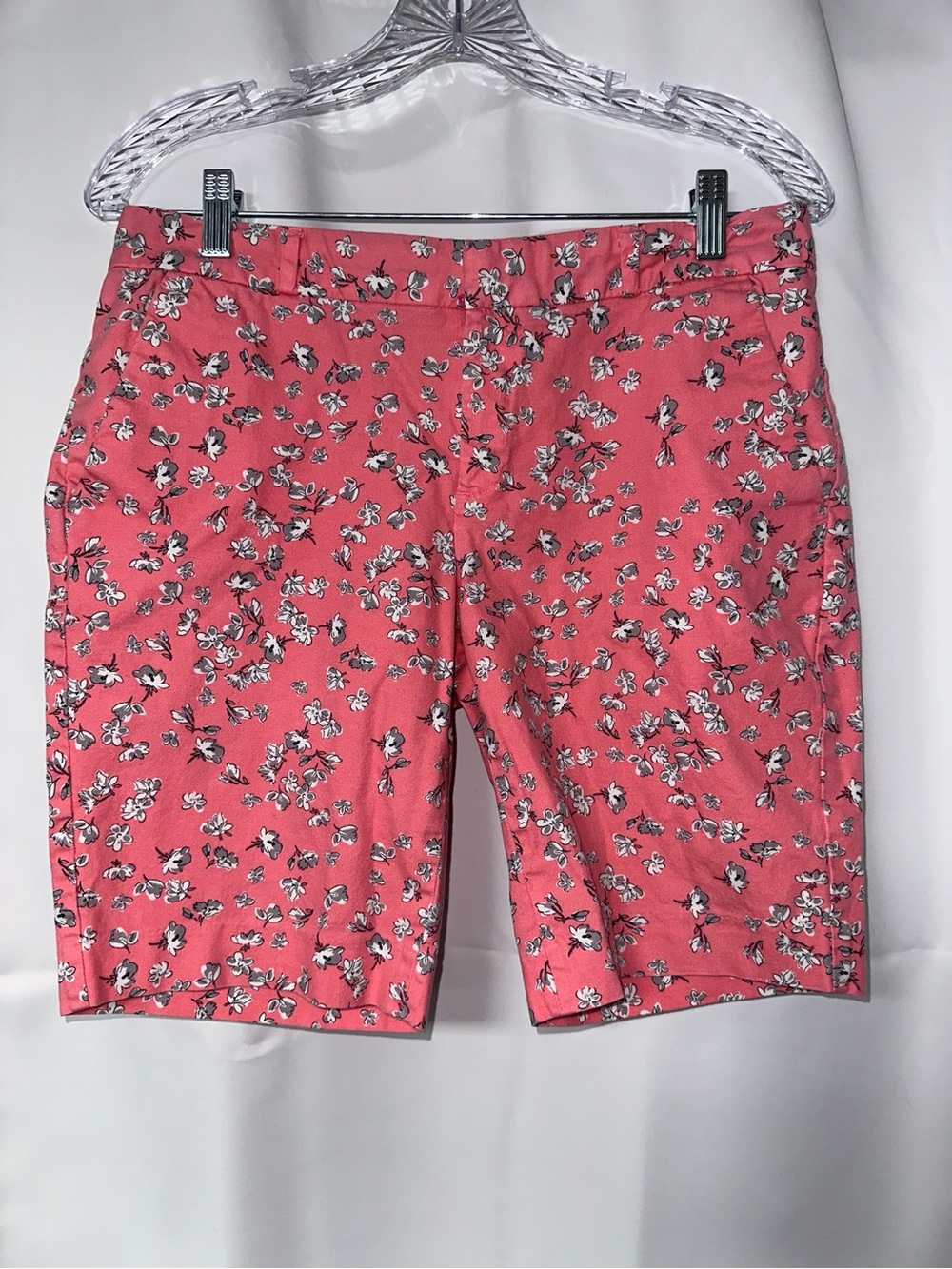 Banana Republic Pink Floral Flat-Front Women's Shorts